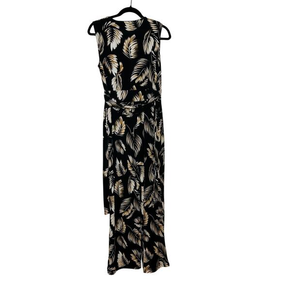 Mango MNG Black Tan Jumpsuit Sz S - Picture 2 of 8